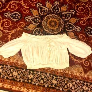 Free People hippie peasant blouse